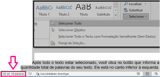 Como usar o contador de caracteres no Word